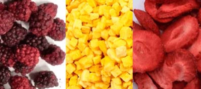 Сублимированные ягоды и фрукты